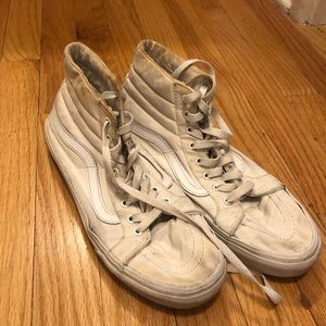 Used White High Top Vans